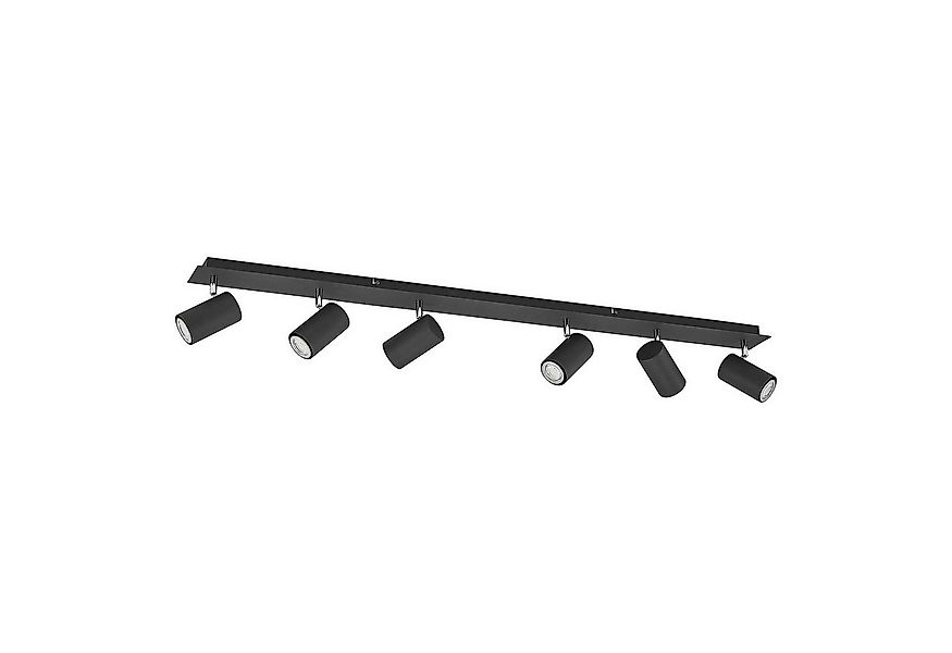 Lindby Deckenstrahler Joffrey, Metall, Schwarz IP20, 6 x 10 W LED günstig online kaufen