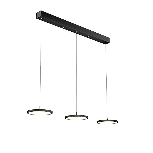 Rothfels Gion LED-Pendellampe 3flammig alu/schwarz günstig online kaufen
