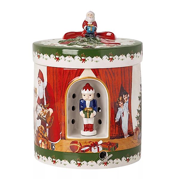 Villeroy & Boch Christmas Toys Christmas Toys Spieluhr Paket rund Santa b.G günstig online kaufen