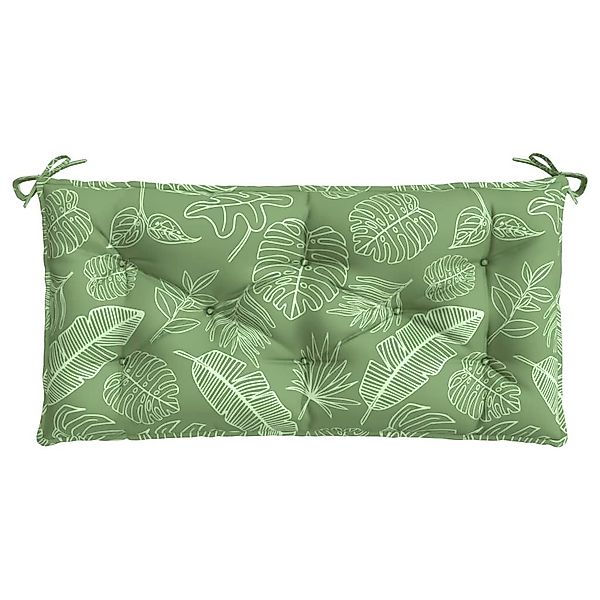 vidaXL Sitzauflage Gartenbank-Auflage Blattmuster 110x50x7 cm günstig online kaufen