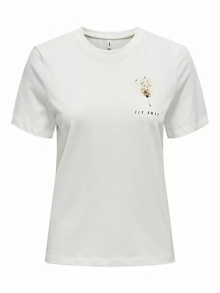 ONLY T-Shirt ONLKITA LIFE REG S/S FEATHERS TOP J günstig online kaufen