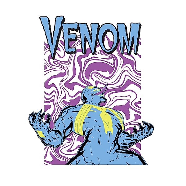 Komar Wandbild Marvel Venom Colourful Scream 50 cm x 70 cm Blau günstig online kaufen