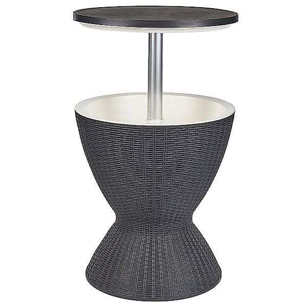 Beliani Gartentisch AISA Schwarz Weiss 49x49x58 günstig online kaufen