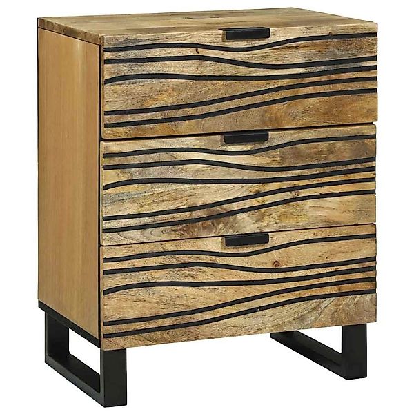 vidaXL Nachttisch Braun 50 x 33 x 60 cm Massives Mangoholz 4017945 günstig online kaufen