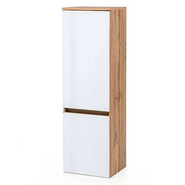 Held Möbel Midischrank Pisa 40 cm Weiß-Wotaneiche günstig online kaufen