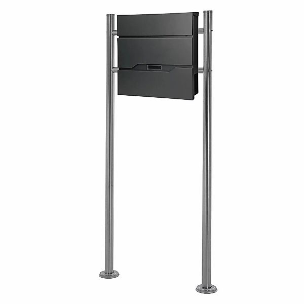 ML-Design Standbriefkasten Anthrazit 37x11x36,5cm Zeitungsfach Pfosten 120c günstig online kaufen