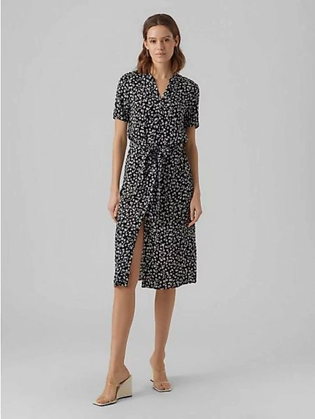 Vero Moda Shirtkleid Midi Blusen Kleid Kurzarm Tunika Dress VMVICA (lang) 5 günstig online kaufen