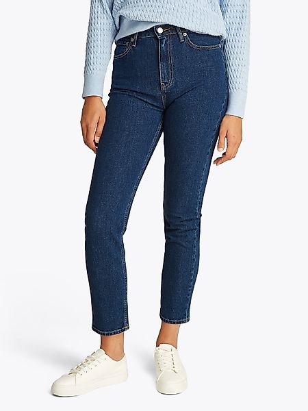 Tommy Hilfiger Slim-fit-Jeans "Slim Cigarette High Waist" mit Logo-Badge, i günstig online kaufen