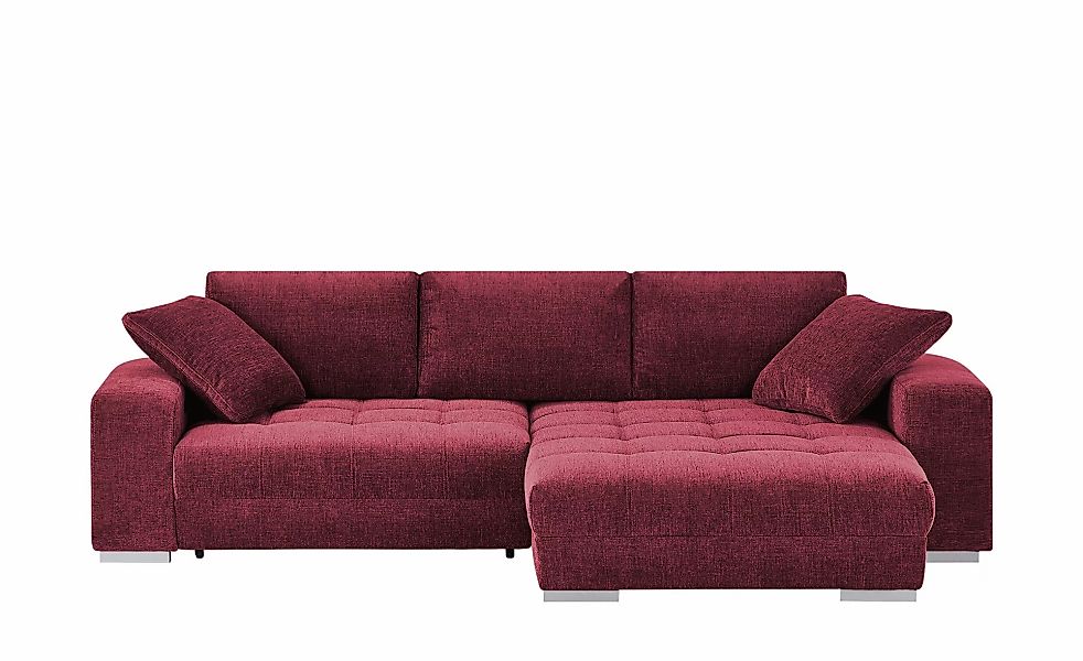 bobb Ecksofa mit Schlaffunktion  Caro ¦ rot ¦ Maße (cm): B: 305 H: 87 T: 20 günstig online kaufen