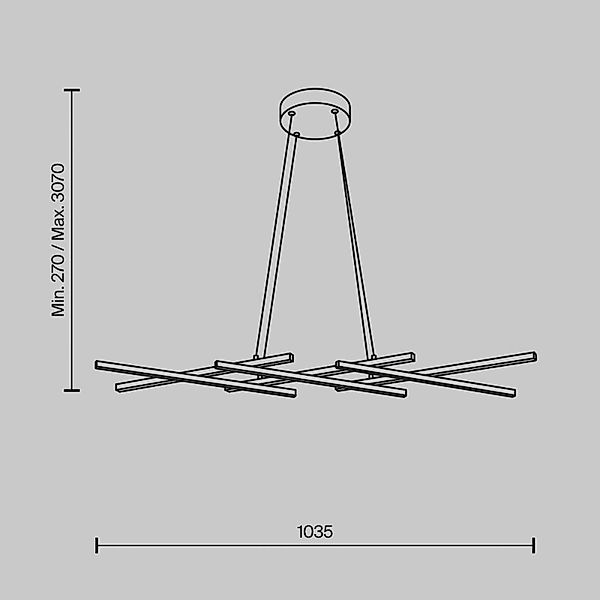 LED Pendelleuchte Halo in Messing und Weiß 40W 1400lm günstig online kaufen