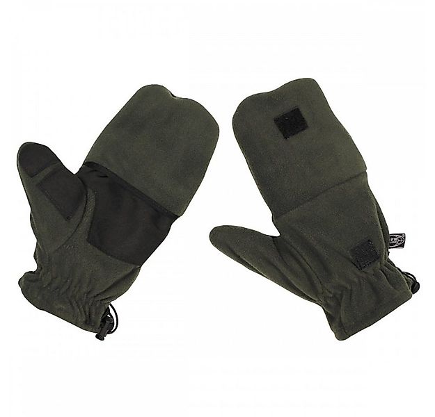 MFH Fleecehandschuhe Fleece-Faust-Fingerhandschuhe, oliv, mit Ausziehschlau günstig online kaufen