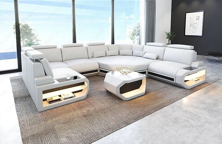 Sofa Dreams Wohnlandschaft Sofa Leder Asti günstig online kaufen