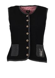 OS Trachten Strickweste Xeniro Rundhalsausschnitt günstig online kaufen