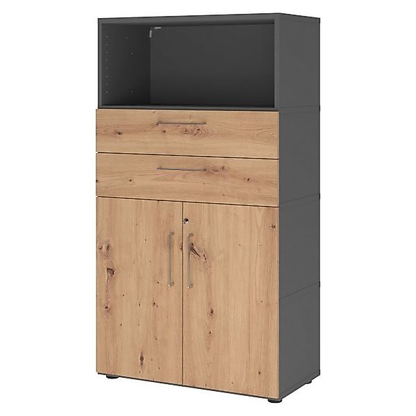 bümö Aktenschrank flexi Schrank Dekor: Graphit/Asteiche günstig online kaufen