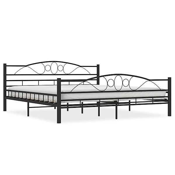 vidaXL Bettgestell Schwarz Stahl 180x200 cm Modell 1619052 günstig online kaufen