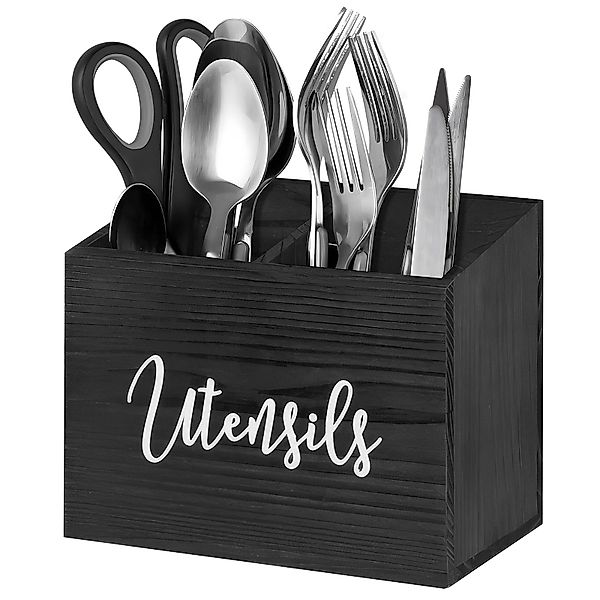 BlingBin Besteckhalter Utensilienhalter aus Holz, küchenutensilienhalter günstig online kaufen