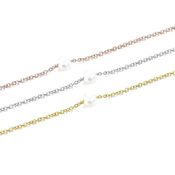 Runde Perlé Perlenkette zarte Kette mit günstig online kaufen