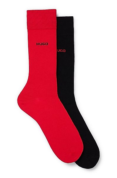 HUGO Businesssocken 2P RS UNI CC (Packung, 2-Paar, 2er Pack) mit kontrastfa günstig online kaufen