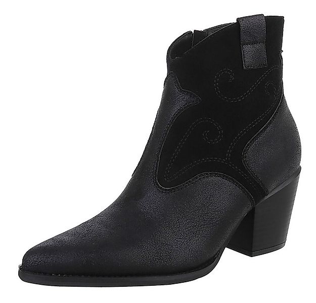 Ital-Design Eleganter Ankle Boot mit geschwungenen Details für Damen Wester günstig online kaufen