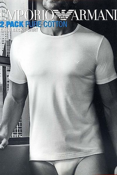 Emporio Armani Unterziehshirt CC722 Pure Cotton (Packung, 2-St., 2er-Pack) günstig online kaufen