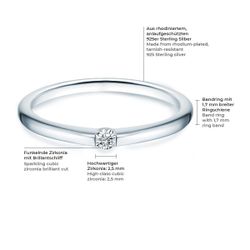 Trilani Silberring silber, mit Zirkonia günstig online kaufen
