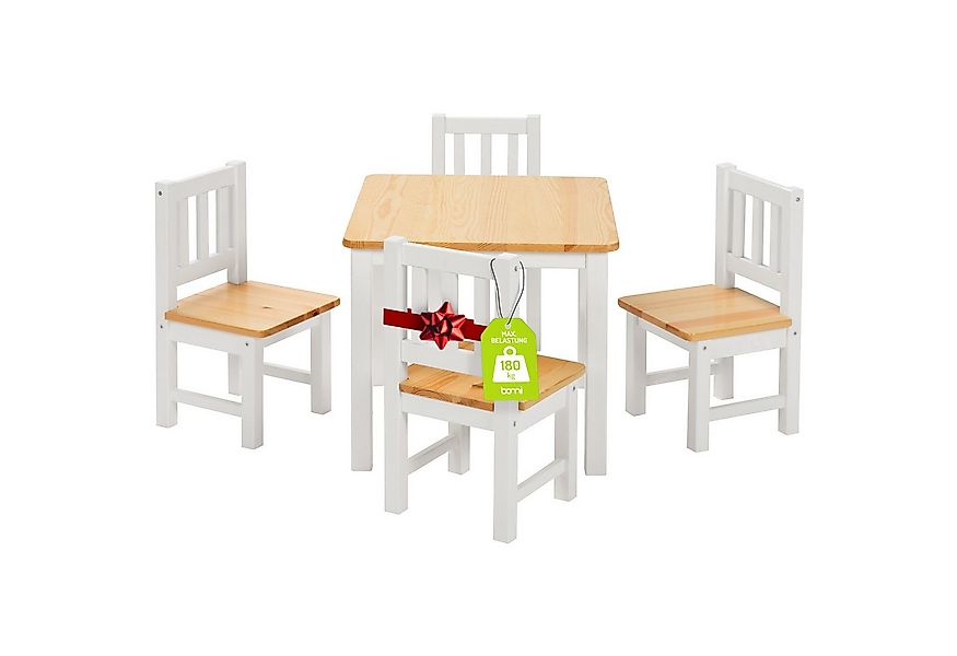BOMI Kindersitzgruppe Holzsitzgruppe Amy, (Set, 5-tlg., oder 5 tlg. erhältl günstig online kaufen
