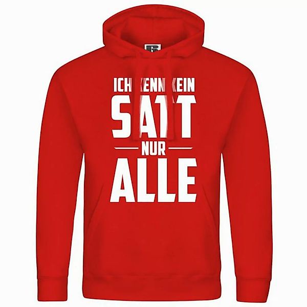 deinshirt Kapuzenpullover Herren Kapuzenpullover Ich kenn kein satt nur all günstig online kaufen