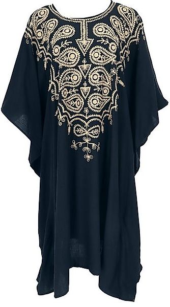 Guru-Shop Midikleid Mittellanger bestickter Boho Kaftan, günstig online kaufen