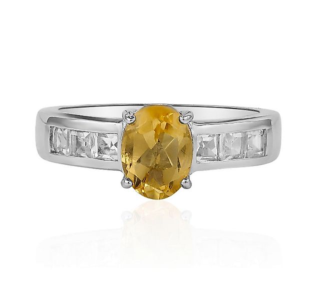 Cavill Silberring Cavill Ring 1,08 ct Citrin & 0,50 ct weiße Topase, 925 Si günstig online kaufen