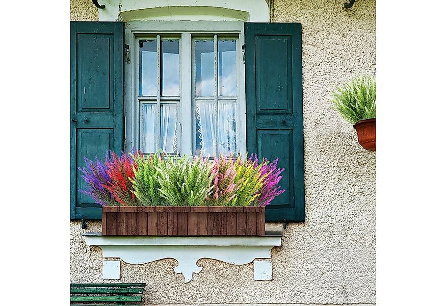 Kunstblumenstrauß 4/6/12 Sträuße Kunstlavendelblumen, Kunstlavendelstrauß, günstig online kaufen