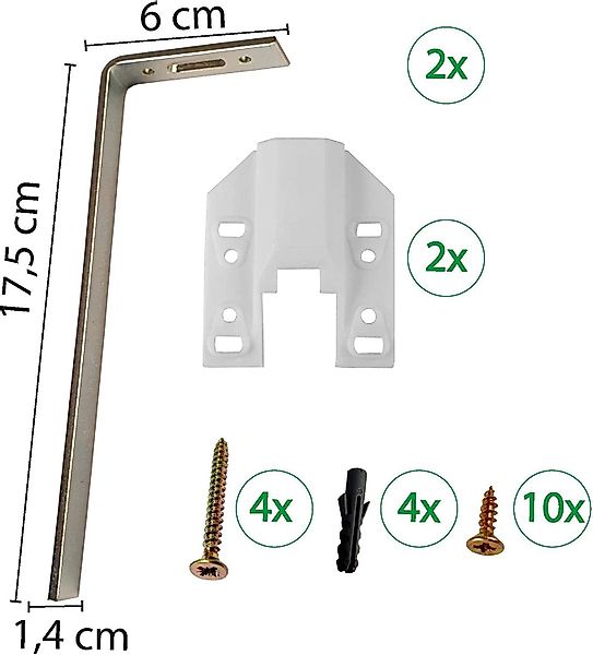 Clever-Kauf-24 Schienensystem Innenlauf Schiene Basic, Universal-läufig, günstig online kaufen