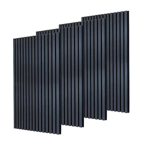 Dalsys Akustikpaneele 4x 120cm x 60cm Eiche Schwarz Wandpaneele Schallschut günstig online kaufen