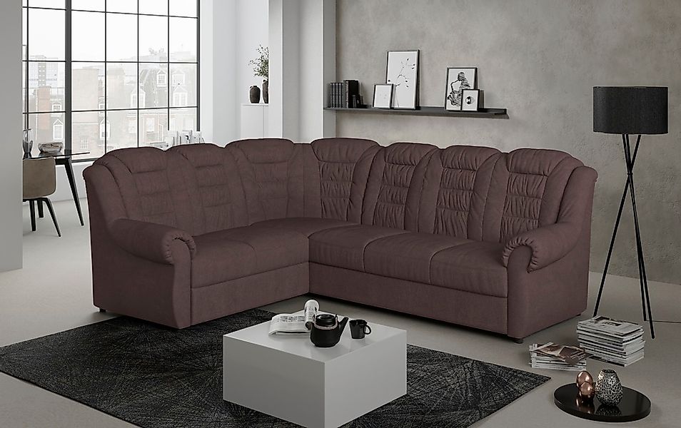 Home affaire Ecksofa »Boston L-Form«, mit hoher Rückenlehne, wahlweise mit günstig online kaufen