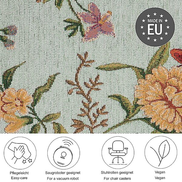 THEKO Teppich "Flomi Sagrini" rechteckig 4 mm Höhe Flachgewebe, Pastell-Far günstig online kaufen