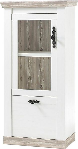 Home affaire Vitrine Florenz im romantischen Landhaus-Look, Höhe 146 cm günstig online kaufen