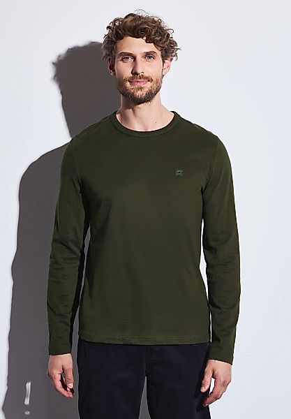 STREET ONE MEN Langarmshirt, aus reiner Baumwolle günstig online kaufen