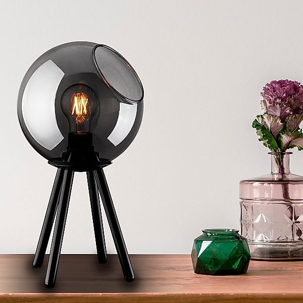 MeLiTec Tischleuchte Glas T178, LED wechselbar, günstig online kaufen