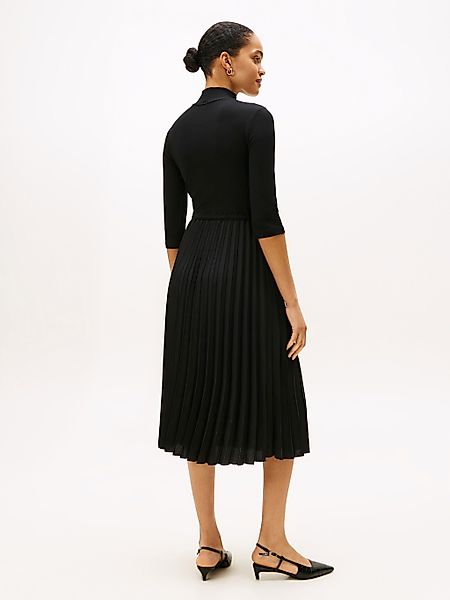 Tommy Hilfiger A-Linien-Kleid "SLIM 5X2 RIB MIX MIDI DRS" günstig online kaufen