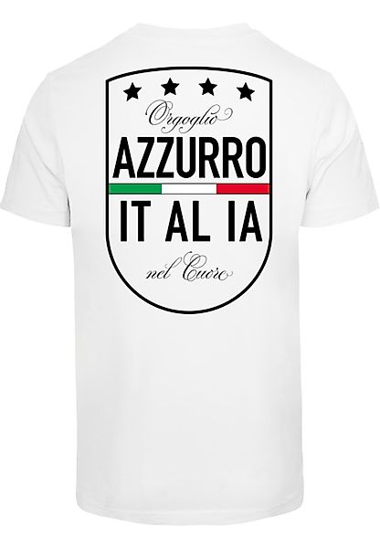 MisterTee T-Shirt "MisterTee Azurro Italia Crest Tee", (1 tlg.) günstig online kaufen