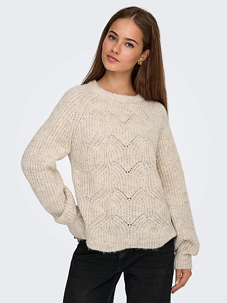 ONLY Strickpullover "ONLGILA LIFE LS STRUCTURE O-NECK BF KNT" günstig online kaufen