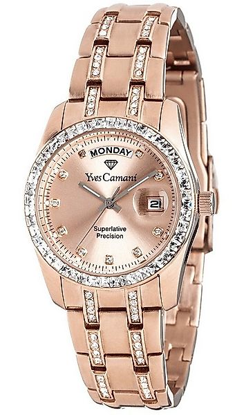 Yves Camani Quarzuhr AURON, Kratzfeste Mineralglas, 3 ATM, funktionale Datu günstig online kaufen