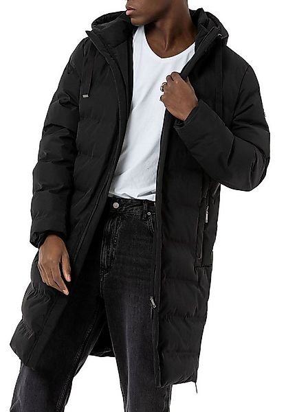 RedBridge Steppmantel mit Kapuze Lange Winterjacke Warm Leicht Casual Verde günstig online kaufen