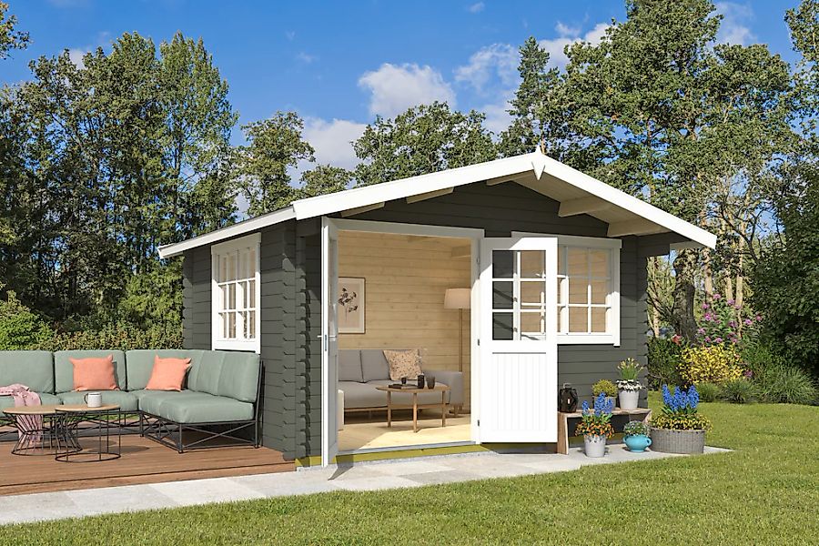 Nordic Holz Gartenhaus "Norderney 2", mit breitem Einstieg und Doppelfenste günstig online kaufen