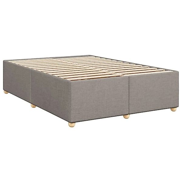 vidaXL Bettgestell Ohne Matratze Taupe 160x200 cm Stoff 3284747 günstig online kaufen