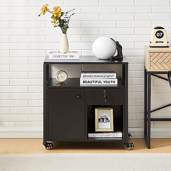 Ofcasa Aktenschrank Industrieller Büroschrank abschließbar,mobiler Aktensch günstig online kaufen