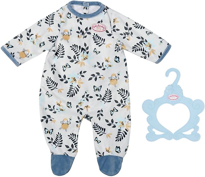 Baby Annabell Puppenkleidung Strampler blau Blätter, 43 cm, mit Kleiderbüge günstig online kaufen