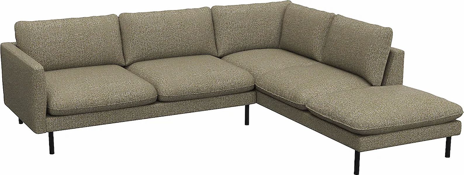 FLEXLUX Ecksofa "Bolzano, elegant und bequem, L-Form" Sitzaufbau mit Kaltsc günstig online kaufen