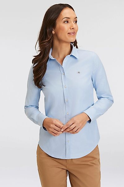 Gant Langarmbluse New Slim Stretch Oxford Blouse für bequemen Sitz u. Beweg günstig online kaufen