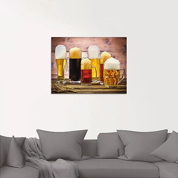 Artland Glasbild »Biervielfalt«, Getränke, (1 St.) günstig online kaufen