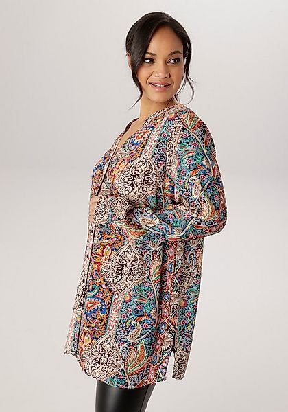 Aniston PLUS Longbluse mit farbharmonischen Paisleydruck - NEUE KOLLEKTION günstig online kaufen